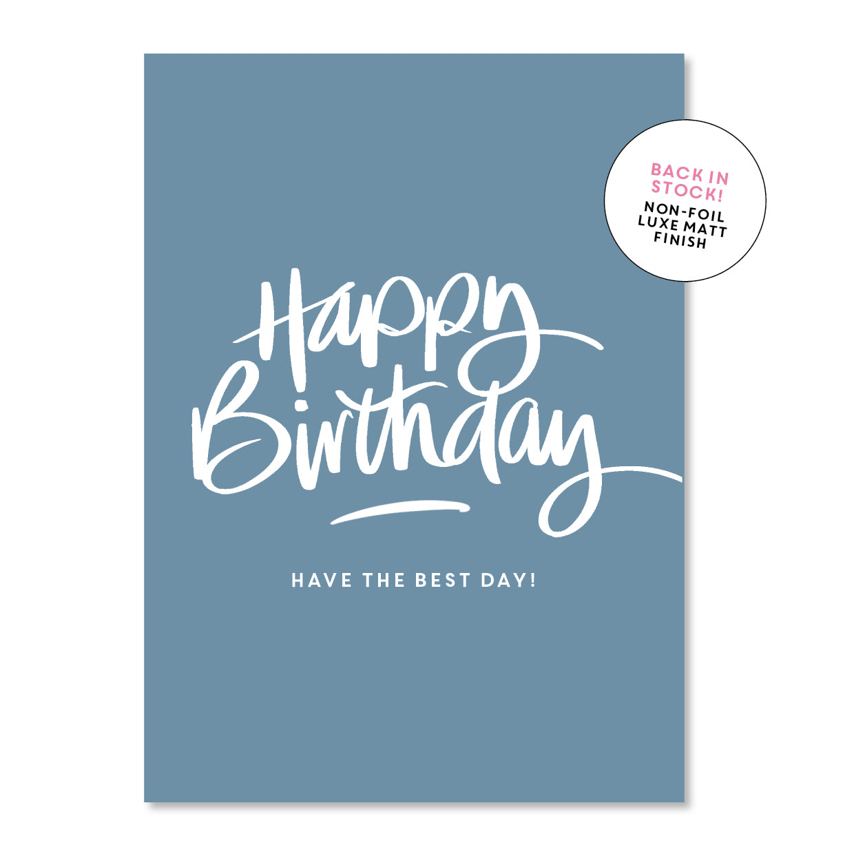 Birthday Script - Blue