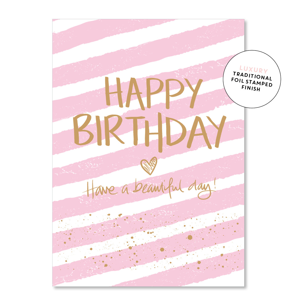 Stripey Pink Birthday