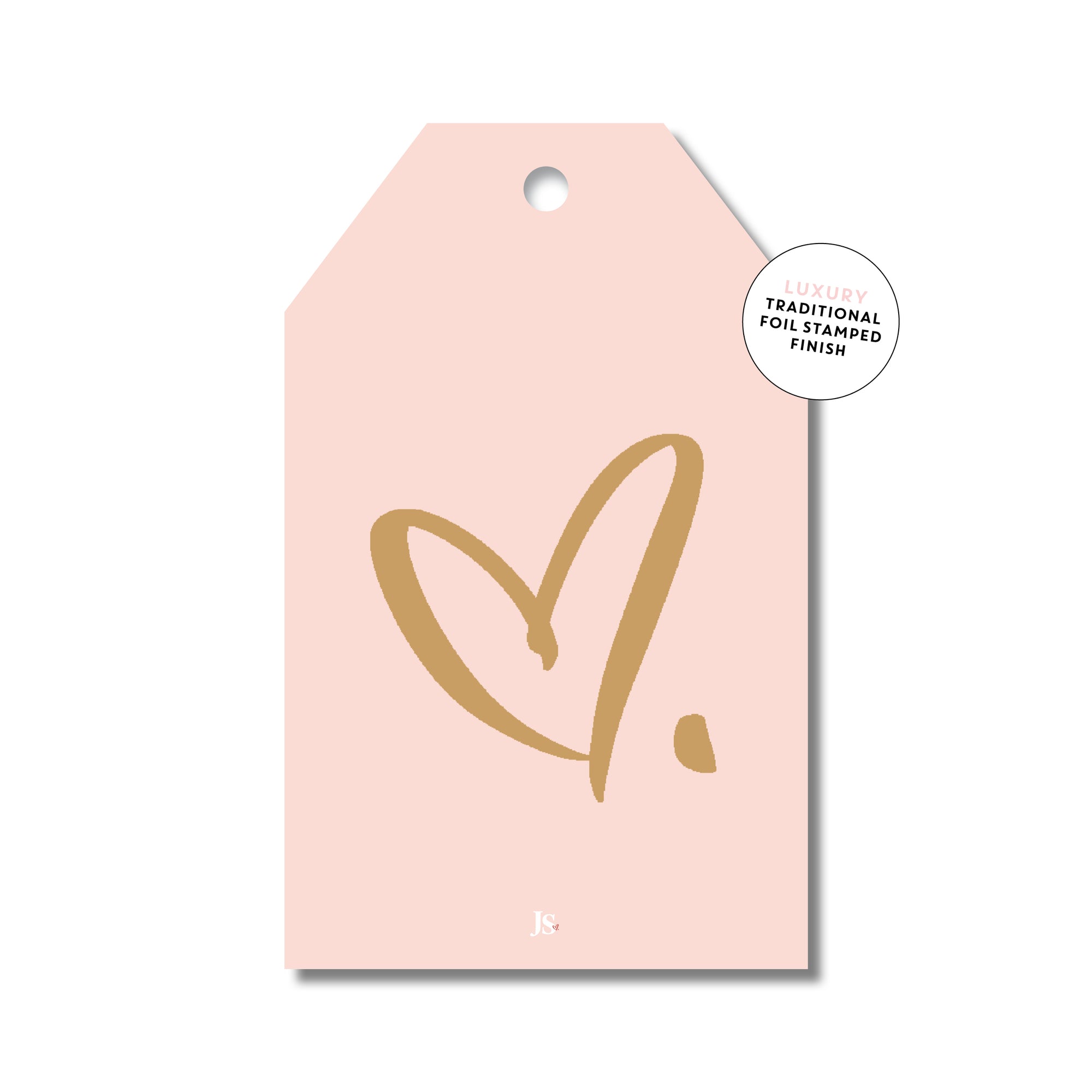 Peachy script heart
