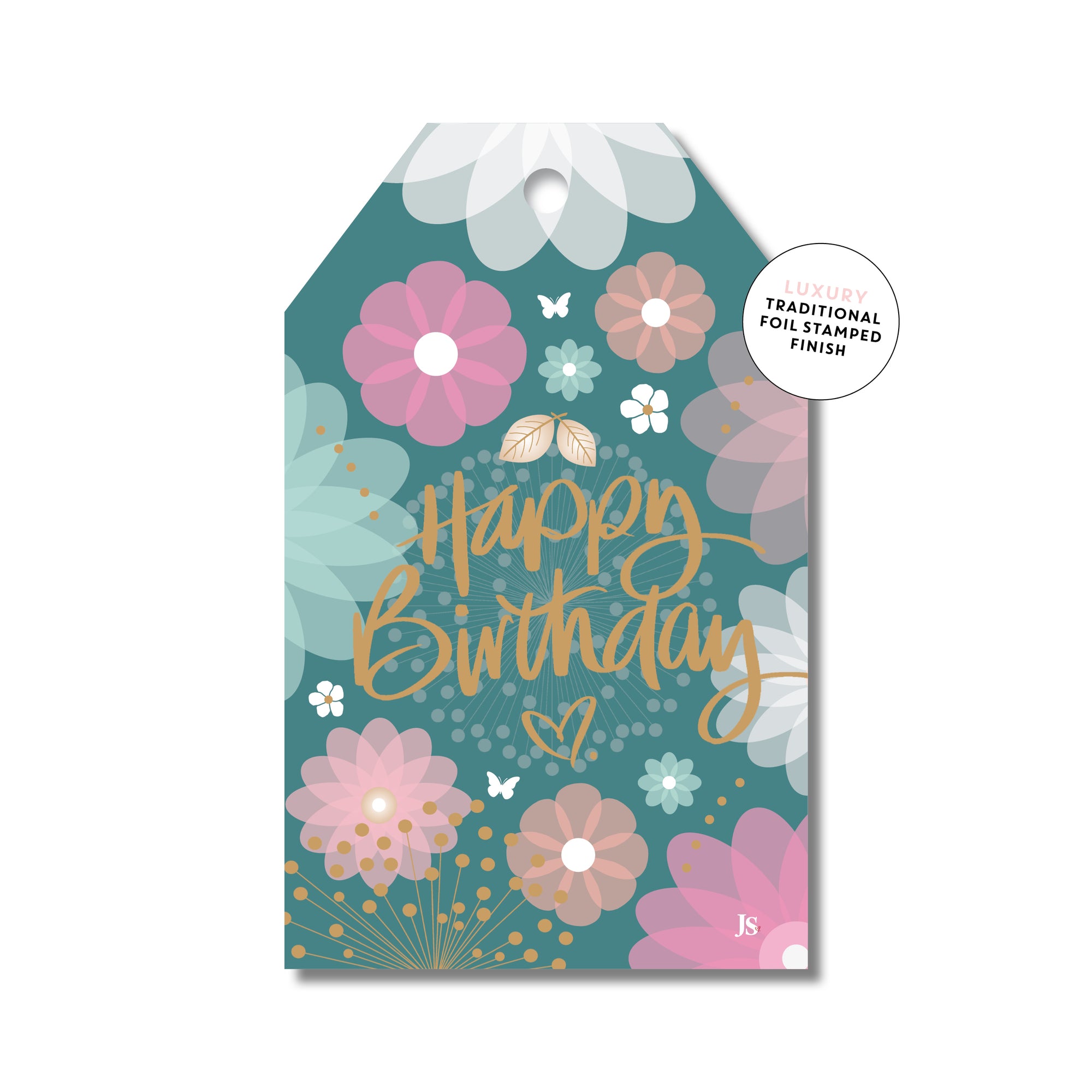 Happy Birthday Floral (Emerald)