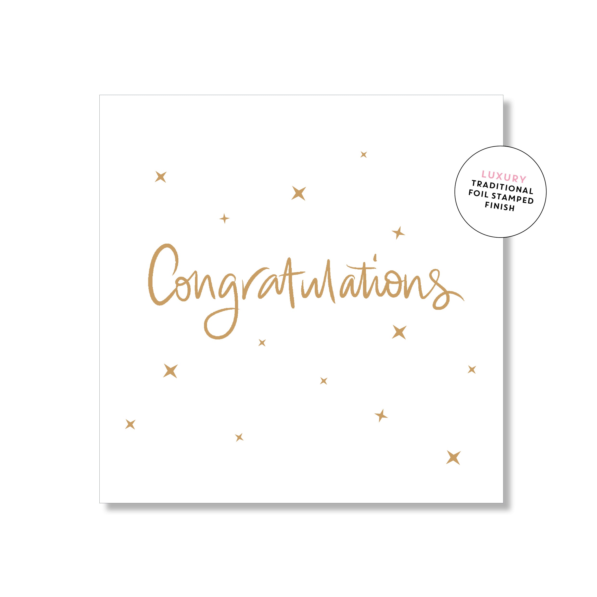 Congratulations Script Mini Card – Just Smitten