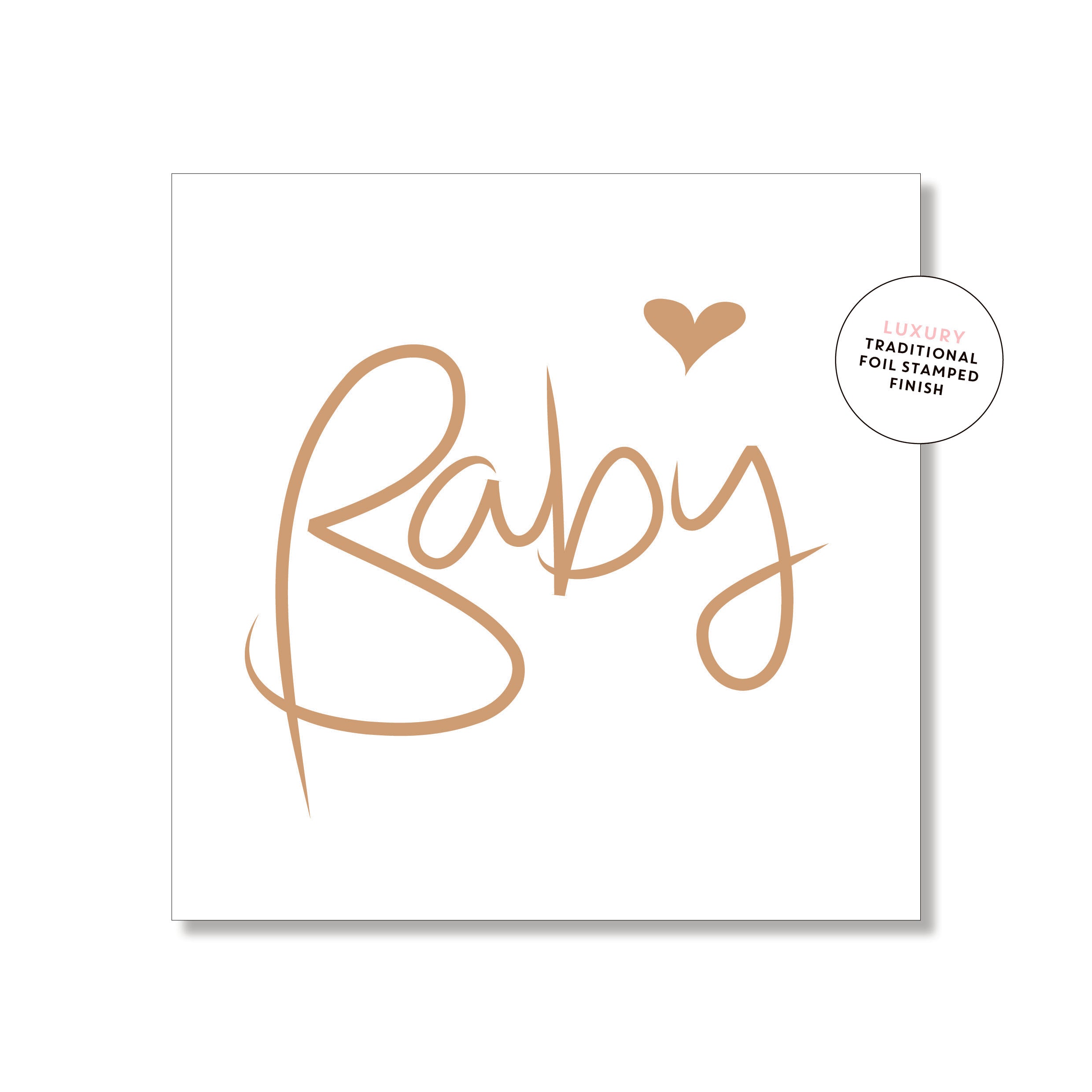 Classic Baby Script Mini Card – Just Smitten