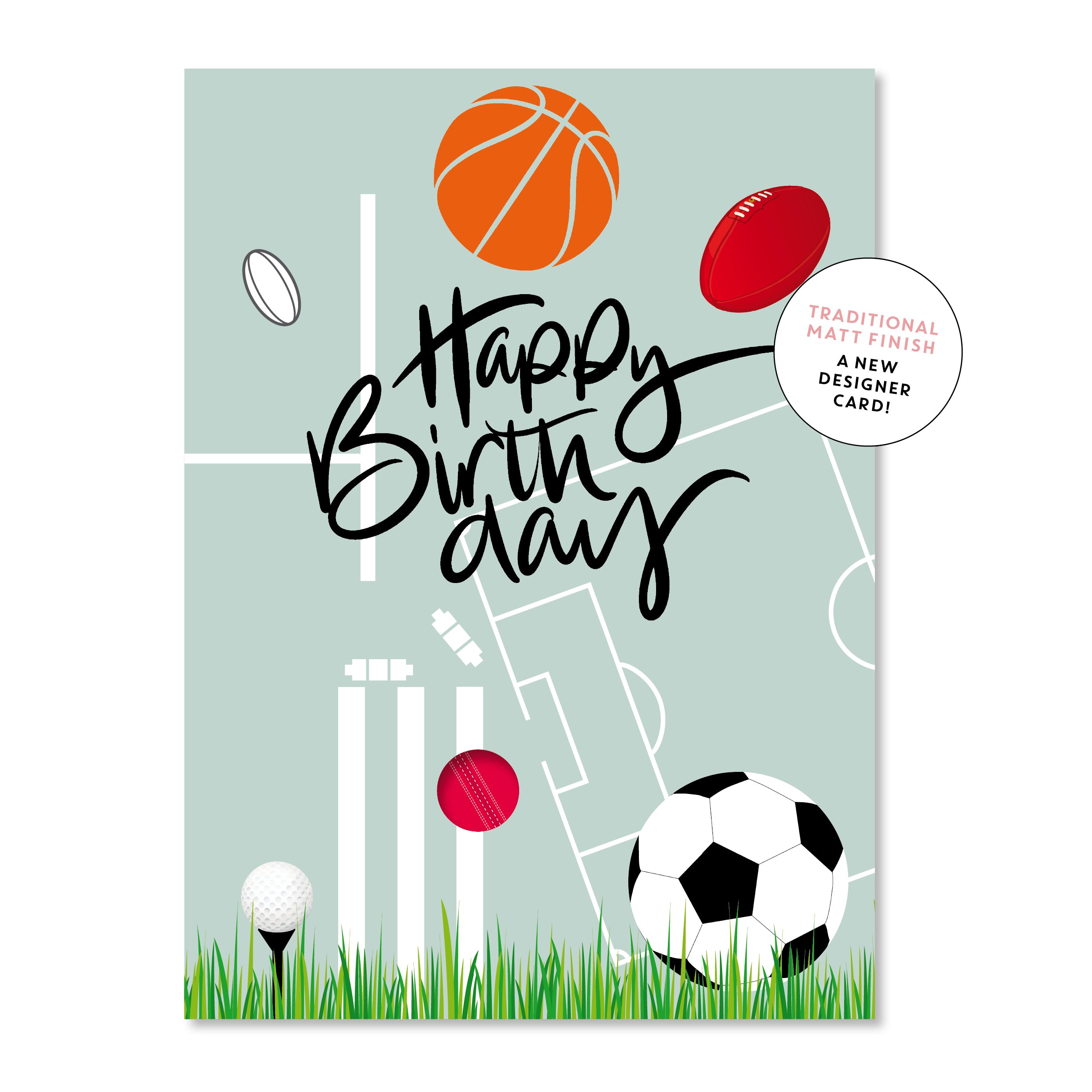 Sporty Birthday Greeting Card – Just Smitten