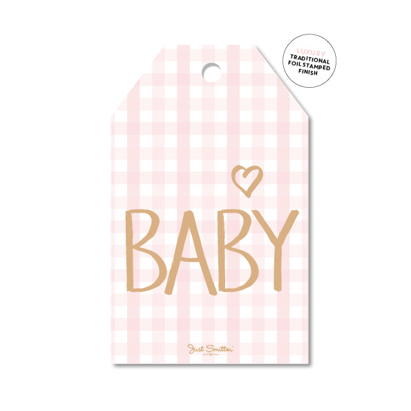 Baby pink gingham
