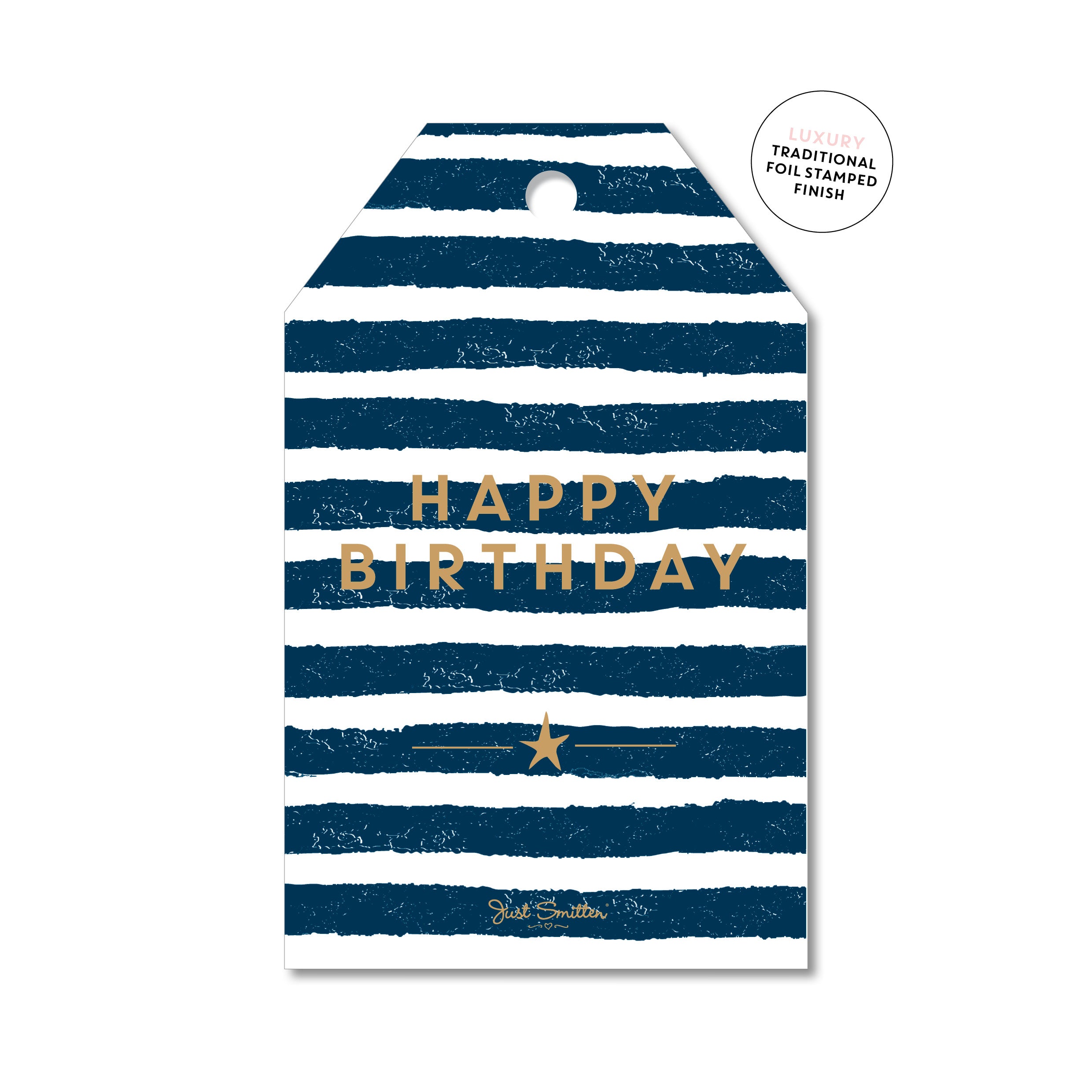 Navy Stripe Birthday