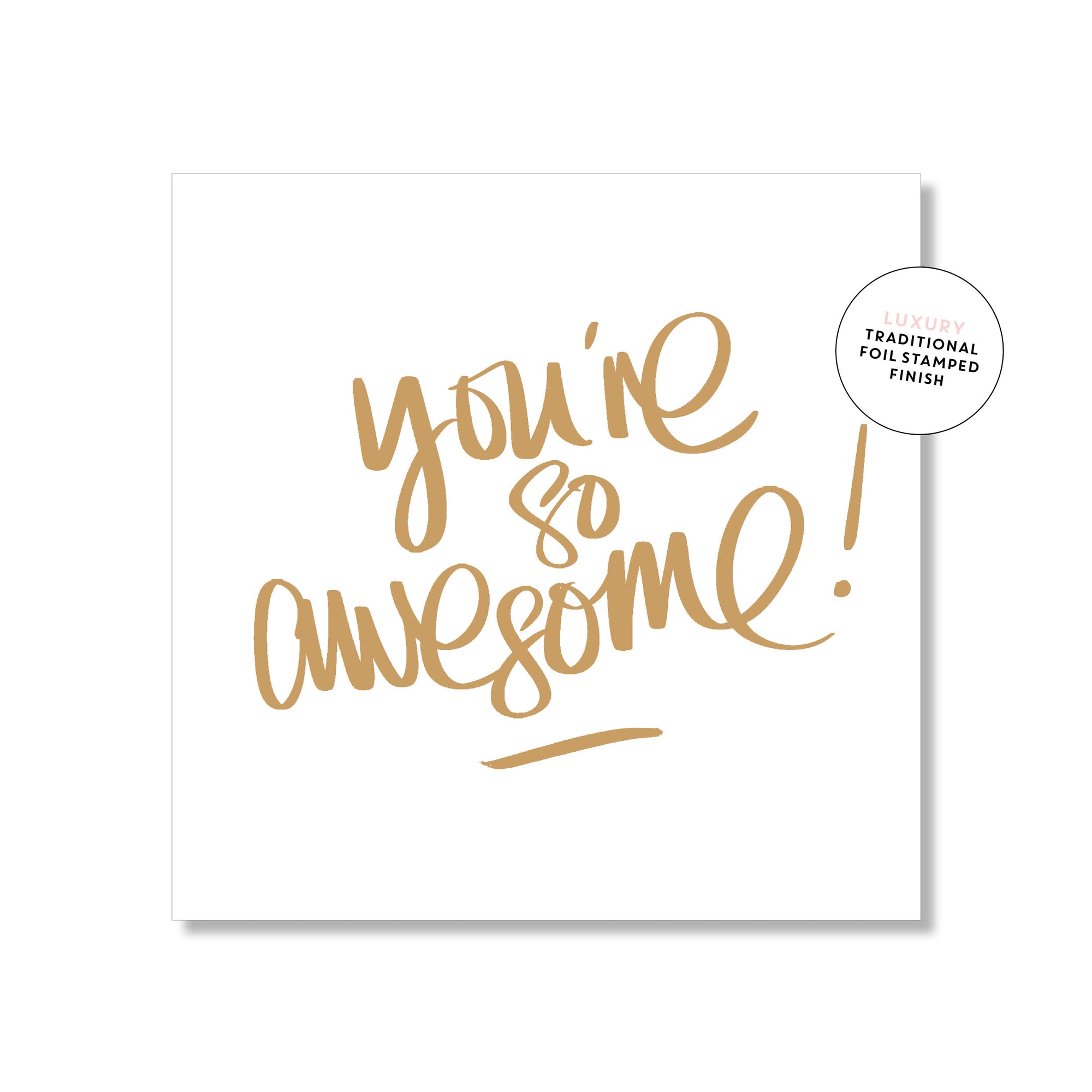 You&#39;re Awesome!