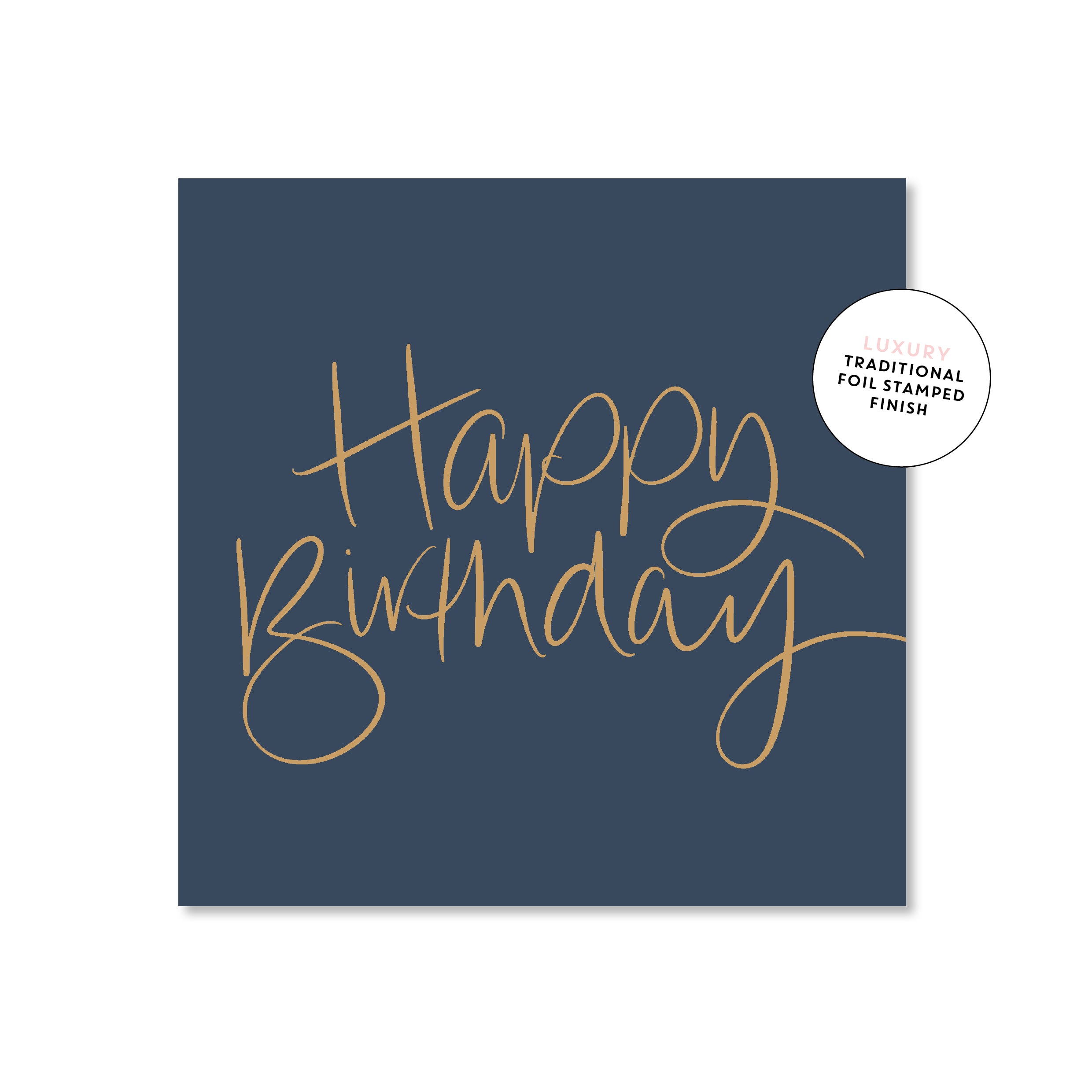 Happy Birthday Script Mini Card – Just Smitten