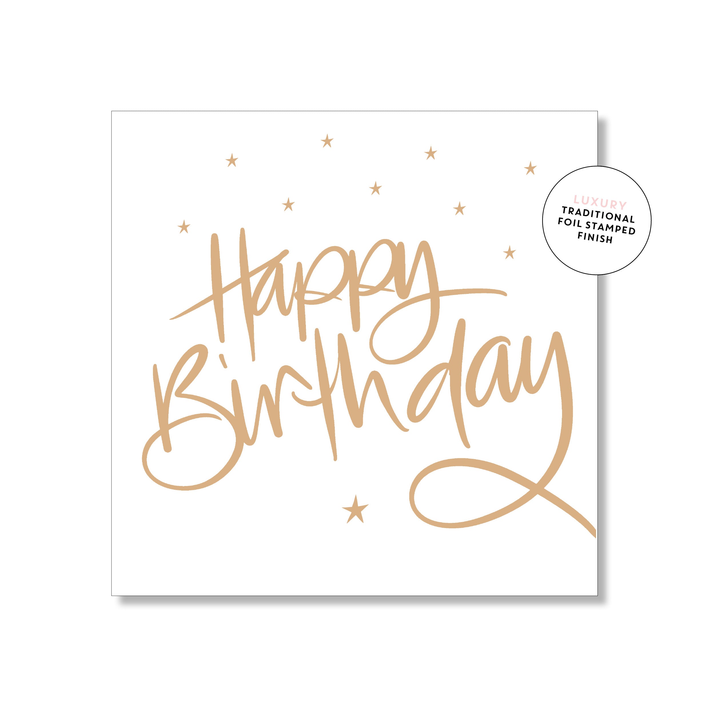 Happy Birthday Script Mini Card – Just Smitten